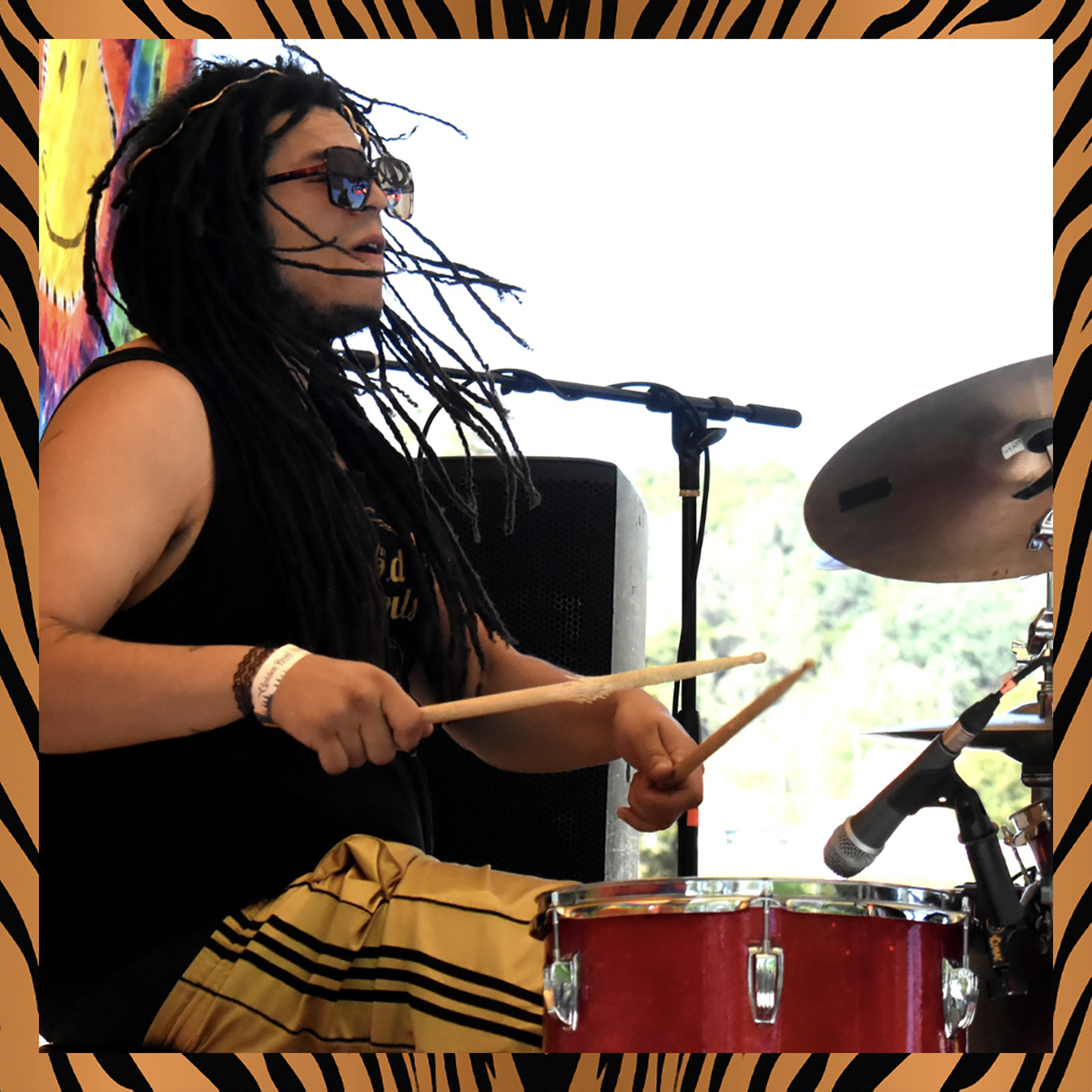 Drummer Billy band photo Golden Road Gathering